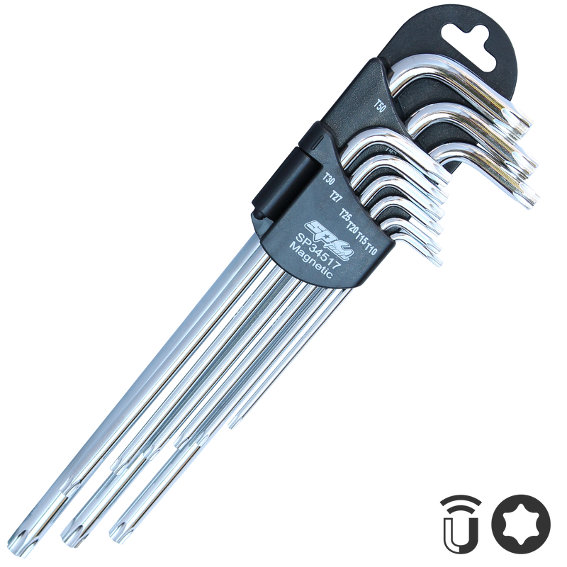 SP Tools Magnetic Key Set - Torx - Chrome - 9pc
