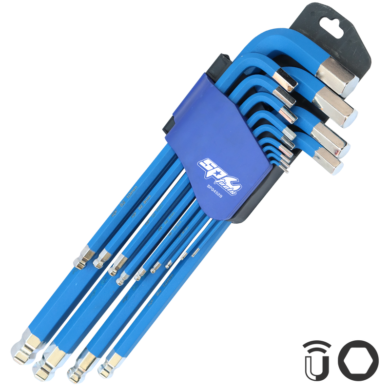SP Tools Key Set 13pc Jumbo Metric 2mm -19mm Hex SP34528