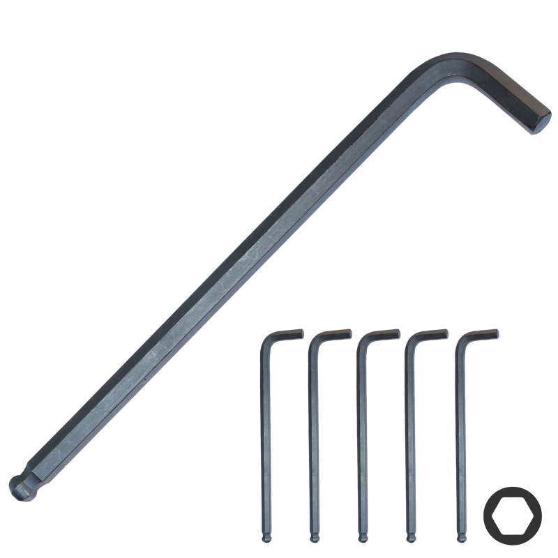 SP Tools Hex Key Black Metric 4mm (Pk5) SP34607