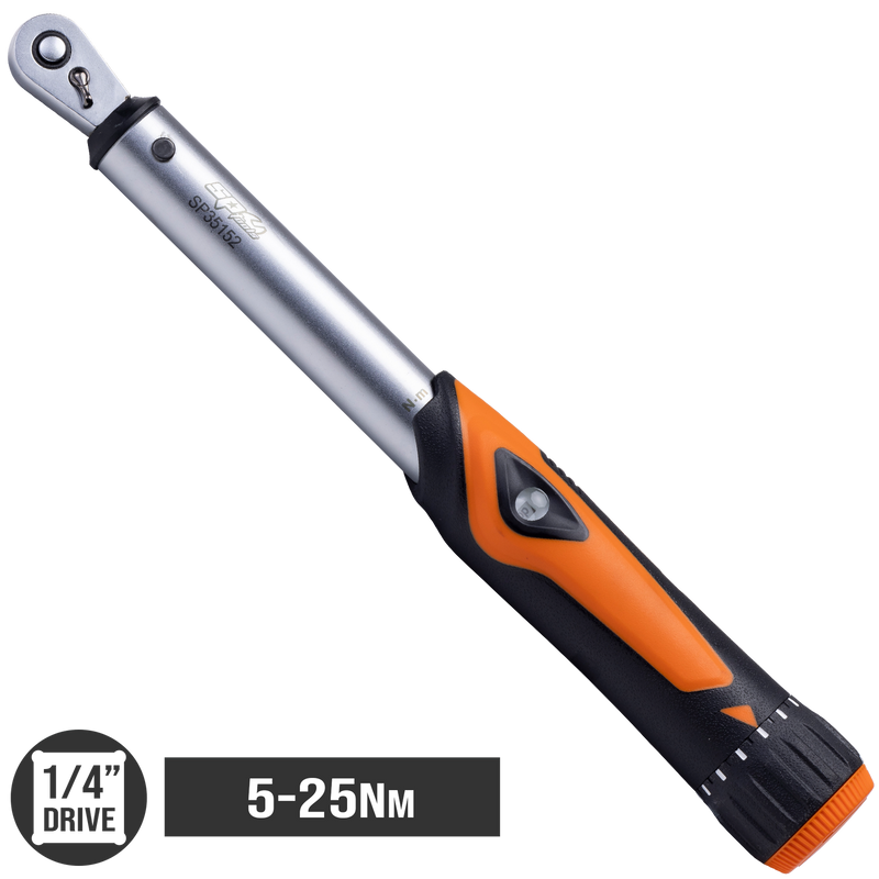 SP Tools Torque Wrench - Micrometer - 1/4" Drive - 5 to 25Nm