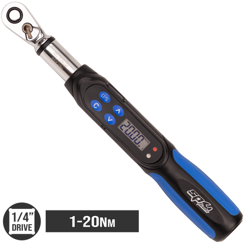 SP Tools Torque Wrench - Digital - Stubby - 1/4" Drive - 1 to 20Nm