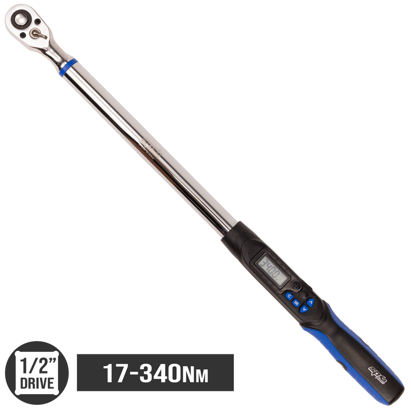 SP Tools Digital Torque Wrench 1/2in. Drive 17-340Nm
