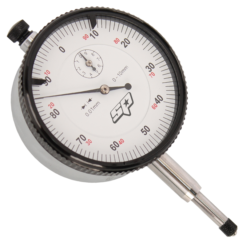 SP Tools Dial Indicator 0-100mm Steel Case (0.1 Reading)