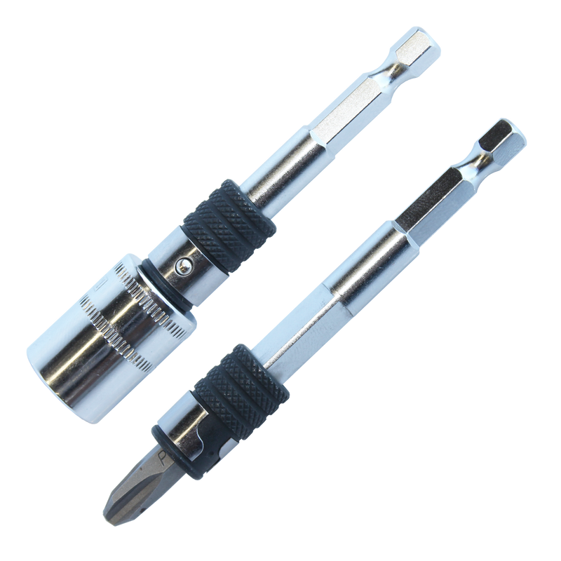 SP Tools 2-in-1 Socket to Bit Adapter - 1/4" Drive & 1/4" Hex