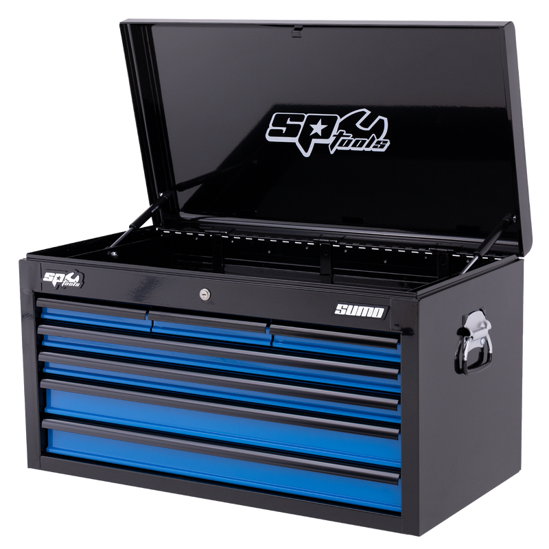 SP Tools 7 Drawer Sumo Series Tool Box Black/Blue SP40121