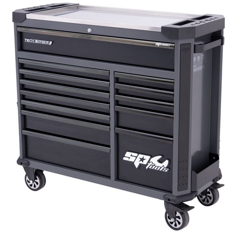 SP Tools Tech Series Roller Cabinet - 13 Drawer - Diamond Black