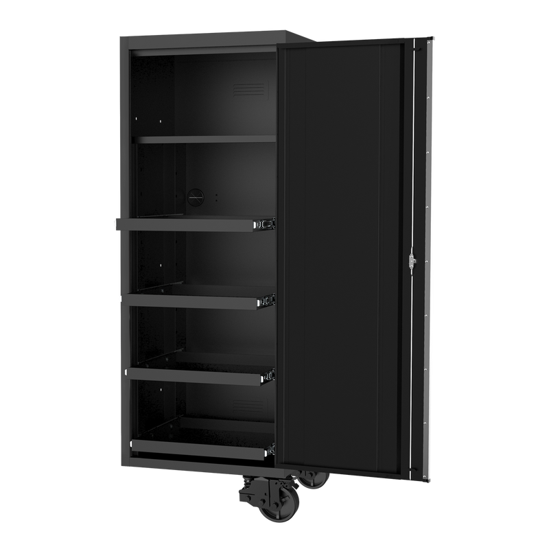 SP Tools 27" USA Sumo Series Side Cabinet - 4 Roller Shelves + 1 Fixed Shelf