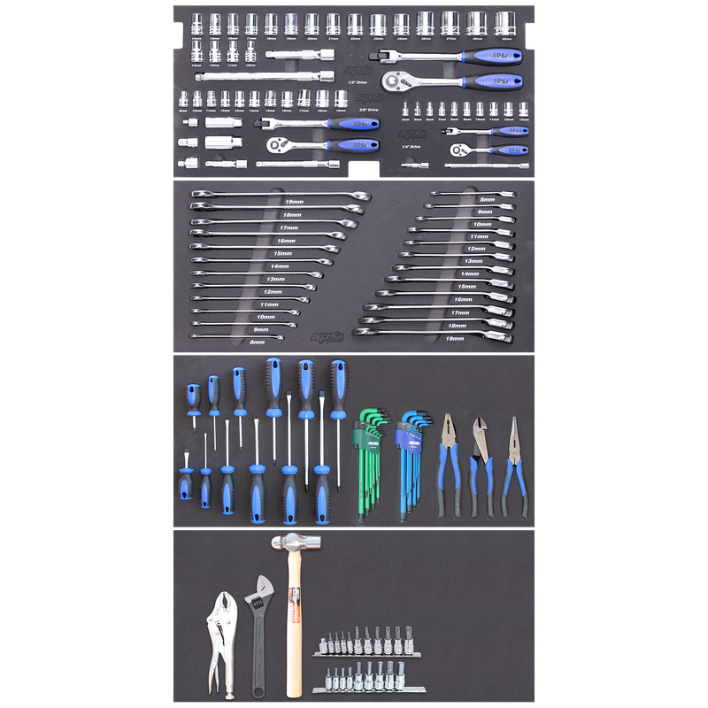 SP Tools 137Pc Metric Tool Kit (No Tool Box Suits