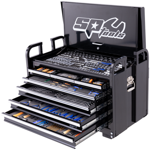 SP Tools Off Road Series Field Service Tool Kit - 413pc - Metric/SAE - Black/Chrome - Plus Extra EVA Foam Trays