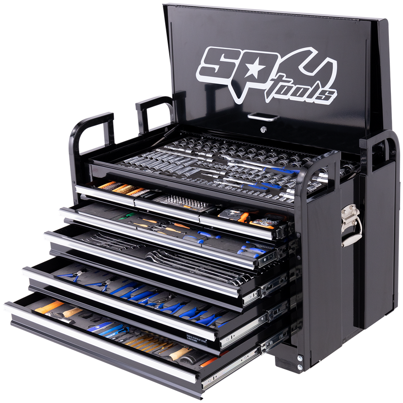 SP Tools Off Road Series Field Service Tool Kit - 413pc - Metric/SAE - Black/Chrome - Plus Extra EVA Foam Trays