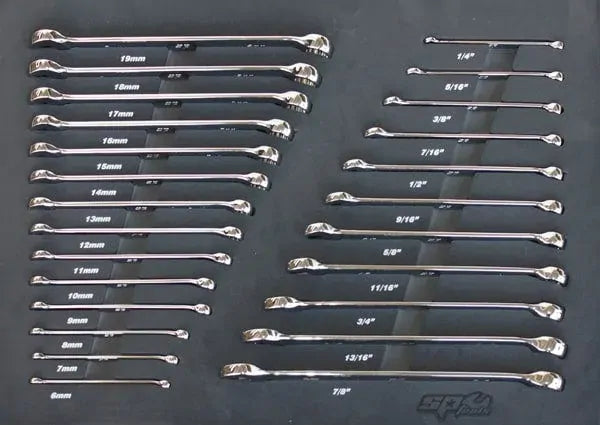 SP Tools Custom Series Tool Kit - 218pc - Metric & SAE - Black/Chrome - Plus Extra EVA Foam Trays
