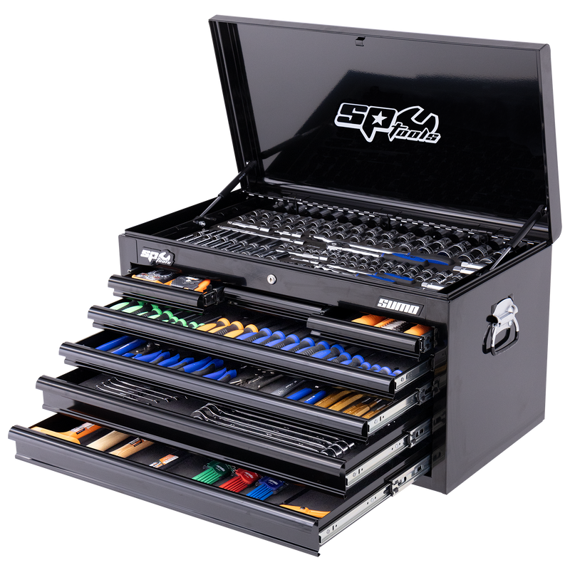 SP Tools 409Pc 7 Drawer Sumo Tool Kit Black/Black Handles