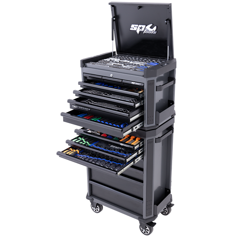 SP Tools 629Pc Tech Series Tool Kit Combo Diamond Black
