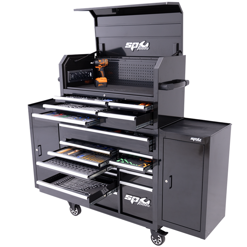 SP Tools 579Pc 18 Drawer Sumo Power Hutch Tool Kit Combo