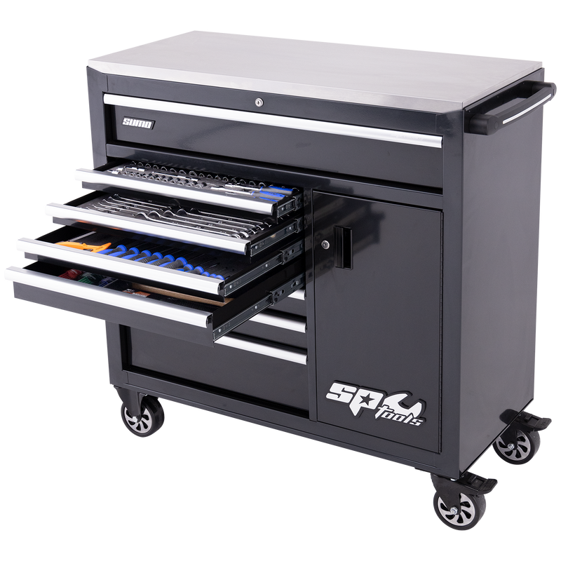 SP Tools 218Pc 9 Drawer Sumo Rollcab Tool Kit Diamond