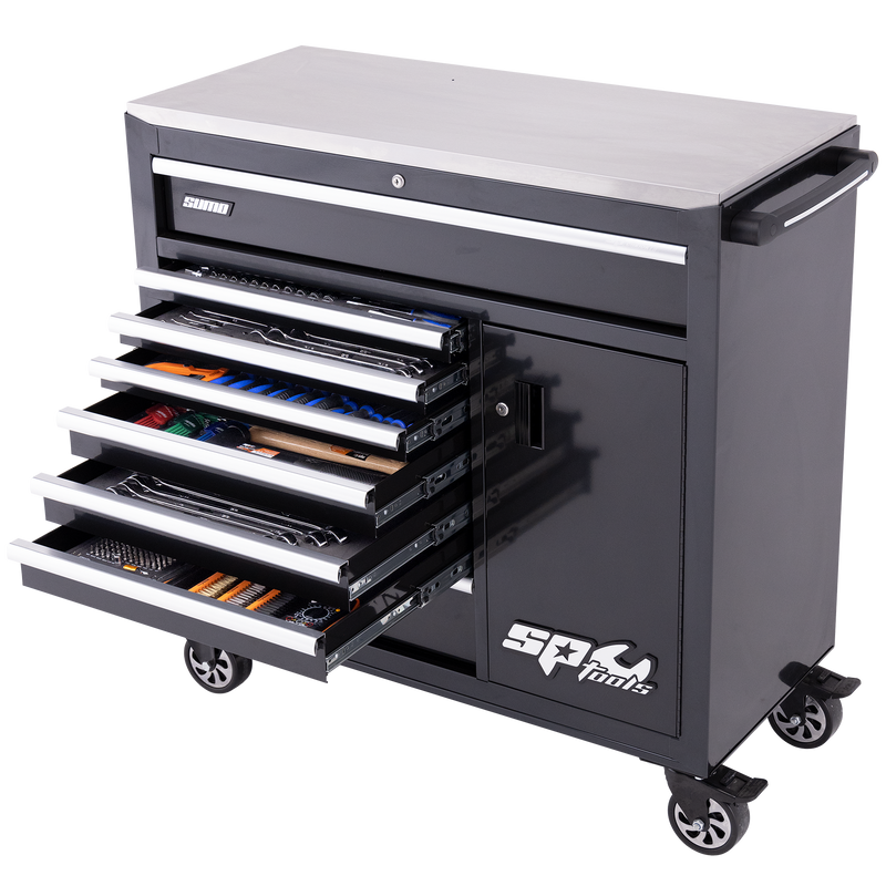 SP Tools 360Pc 9 Drawer Sumo Rollcab Tool Kit Diamond