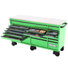 SP Tools 73" USA Sumo Series Roller Cabinet Tool Kit - 465pc - Metric & SAE - Green/Black