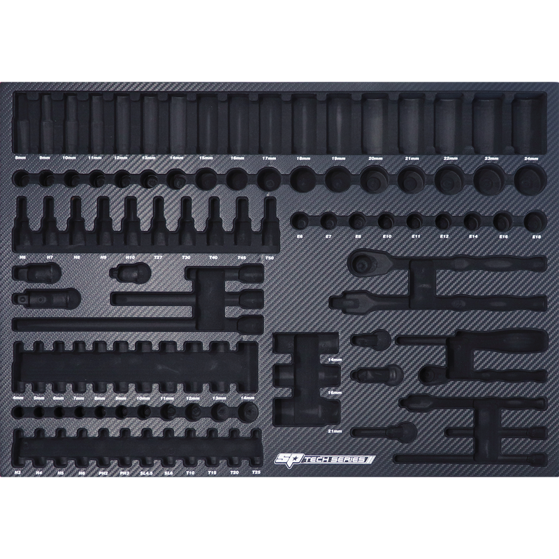 SP Tools EVA Insert Foam Tray Suits Sockets Metric &