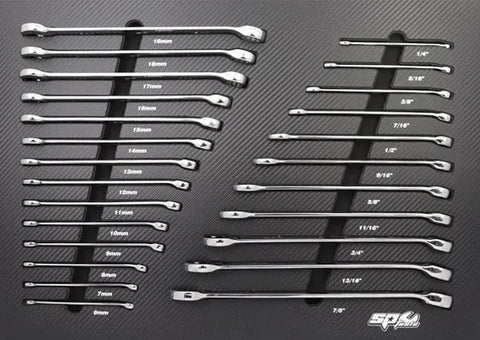 SP Tools Tech Series Tool Kit - 335pc - Metric & SAE - Diamond Black - Plus Extra EVA Foam Trays
