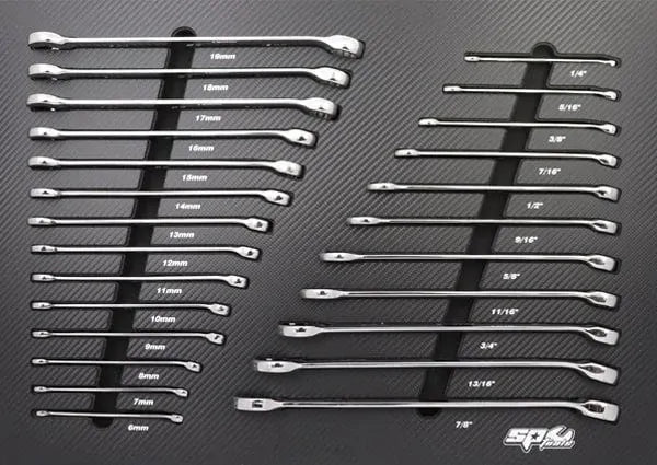 SP Tools Tech Series Tool Kit - 335pc - Metric & SAE - Diamond Black - Plus Extra EVA Foam Trays