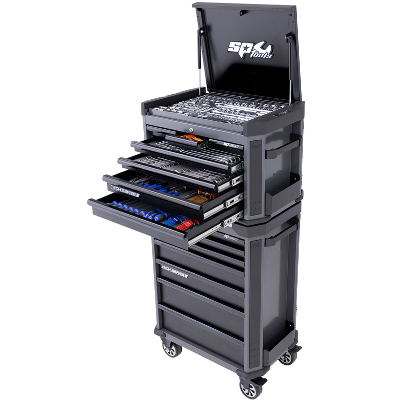 SP Tools 336Pc Tech Series Tool Kit Combo Diamond Black
