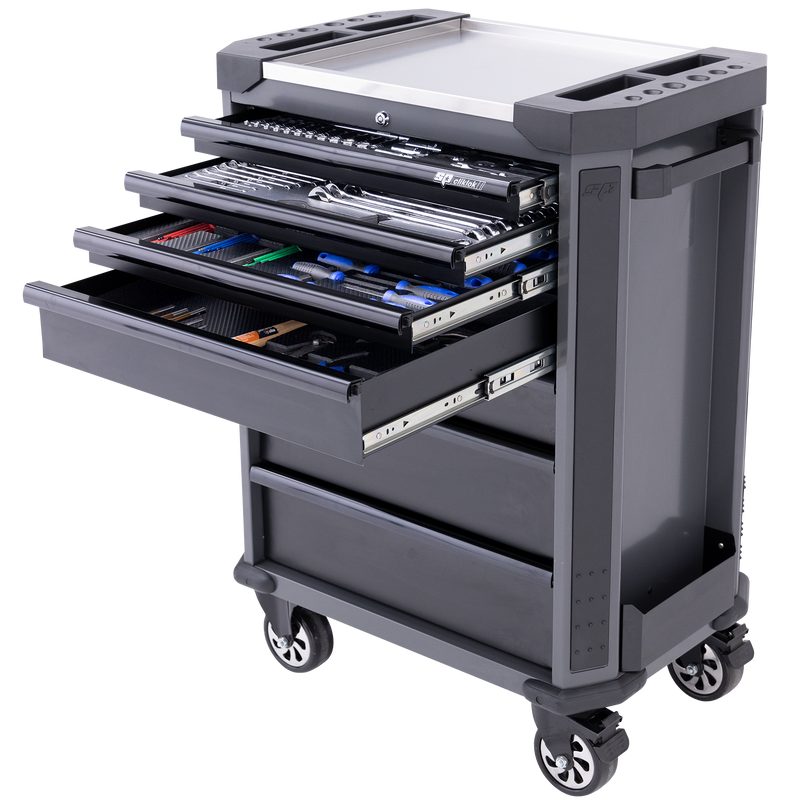 SP Tools 230Pc Tech Series Master Tech Rollcab Tool Kit