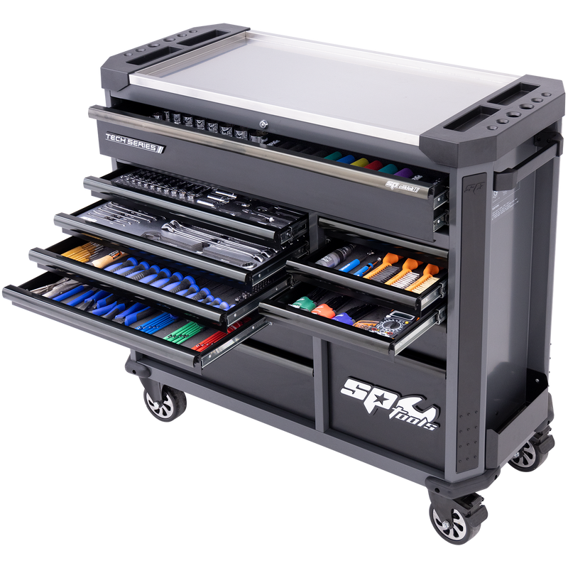 SP Tools Tech Series - Trade Technician Roll Cab Tool Kit - 386pc - Metric Only
