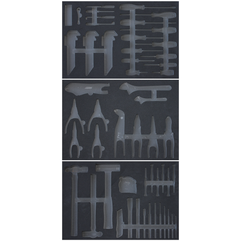 SP Tools EVA Insert Foam Tray Set (Suits SP50105D) 107Pc