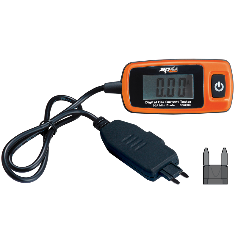 SP Tools Current Tester - Digital Automotive - 30A Mini-Blade