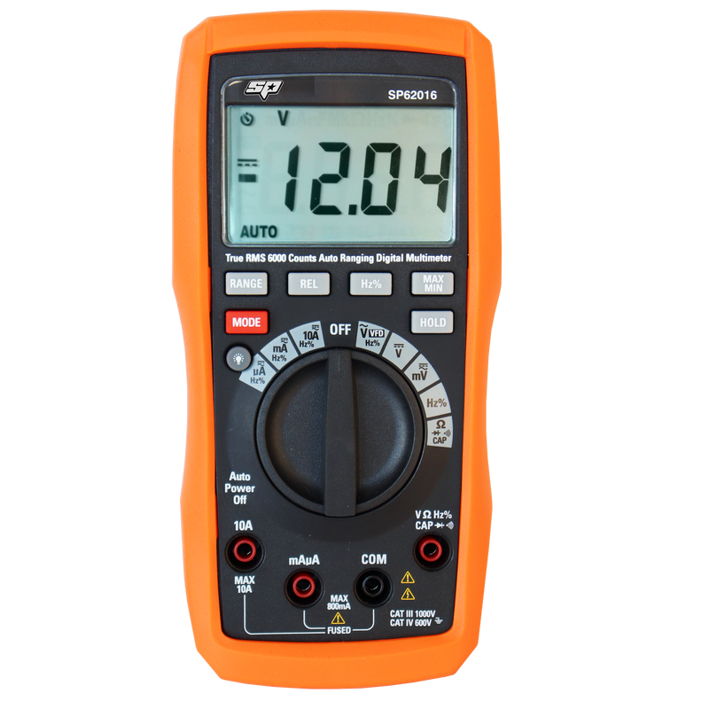 SP Tools Deluxe Automotive Digital Multimeter 0.8-100V DC