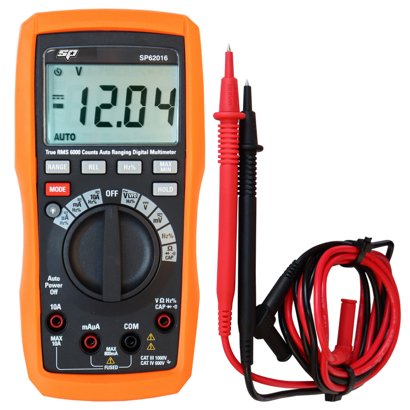 SP Tools Deluxe Automotive Digital Multimeter - 0.8 to 100V DC