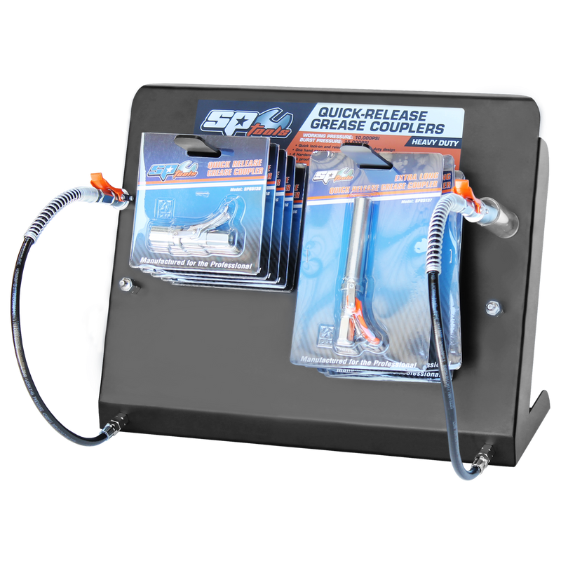 SP Tools Quick Release Grease Couplers Display Stand