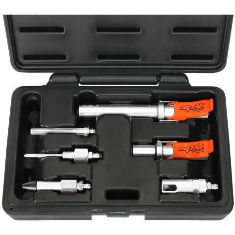 SP Tools Grease Gun Quick Connect Coupler & Accessory Kit - 6pc