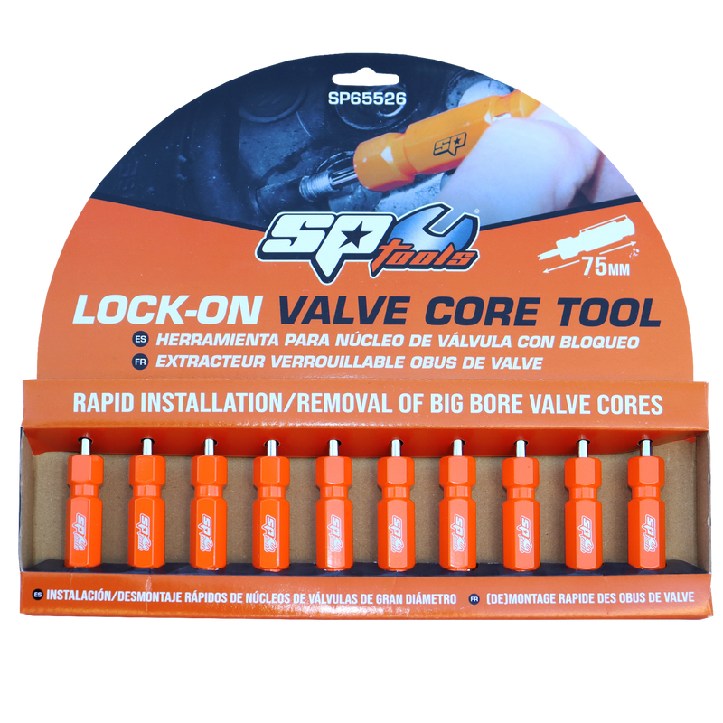 SP Tools Lock-On Valve Core Tool - Standard Bore - Display Pack of 10x SP65526