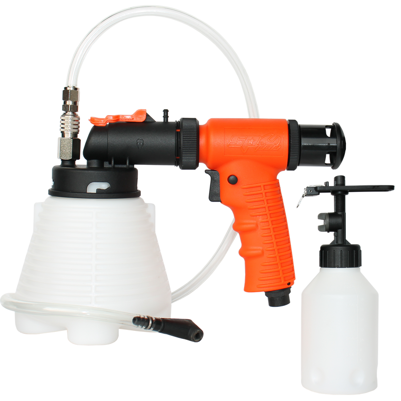 SP Tools Vaccum Brake Bleeder Kit - 800ml - Includes Automatic Brake Fluid Reservoir Refiller