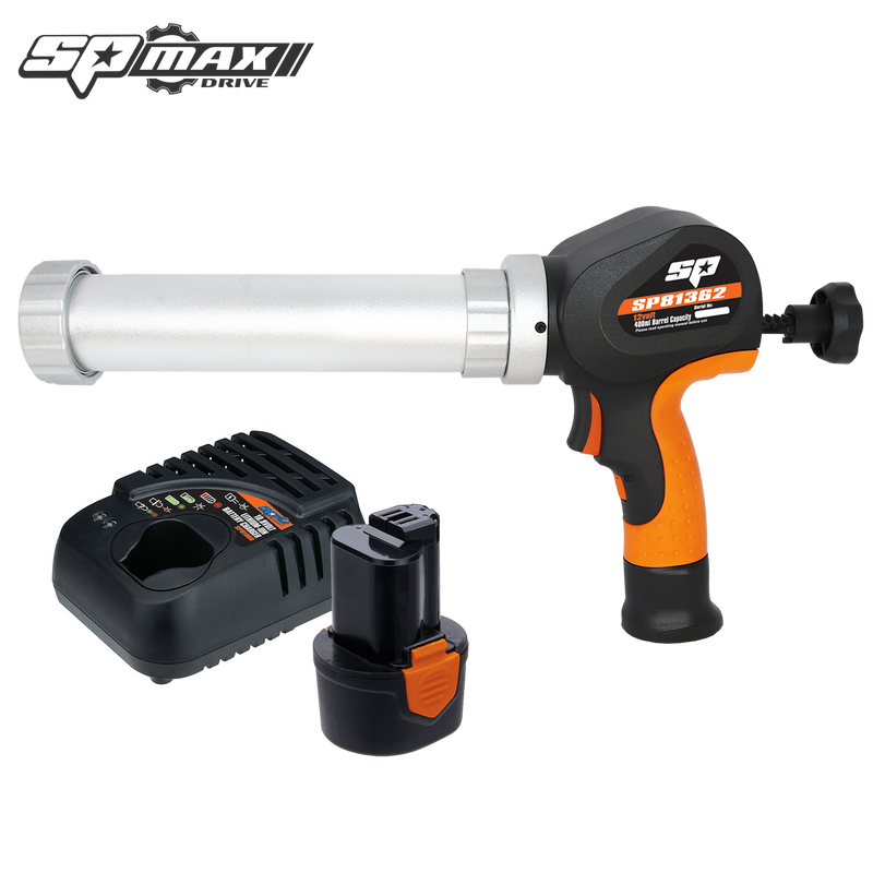 SP Tools 12v Caulking Gun - 400ml - Max Drive