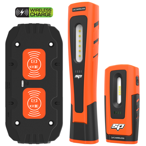 SP Tools Wireless Charge Work Light/Flashlight - SMD LED - Dual Pack