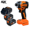 SP Tools 18v 1/4" Hex Bit Brushless 4 Mode Variable Speed Impact Driver Kit- 5.0Ah X2 - SX Drive