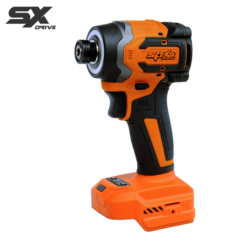 SP Tools 18v 1/4" Hex Bit Brushless 4 Mode Variable Speed Impact Driver Kit - Skin Only - SX Drive