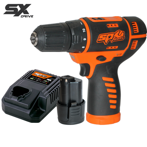 SP Tools 12v 10mm 2 Speed Drill Driver - 2.5Ah - SX Drive