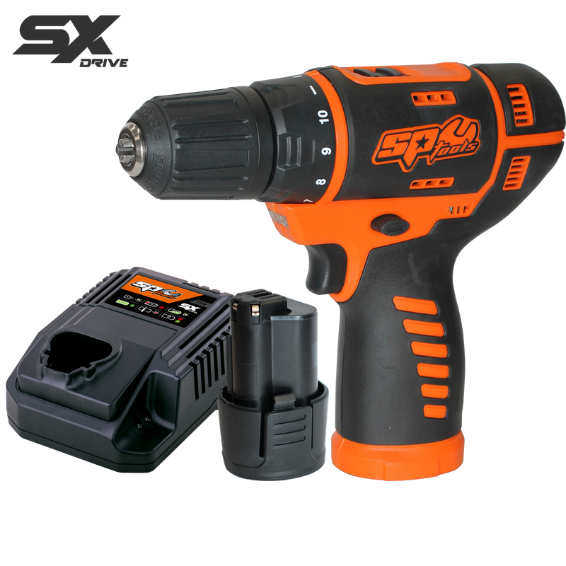 SP Tools 12v 10mm 2 Speed Drill Driver - 2.5Ah - SX Drive