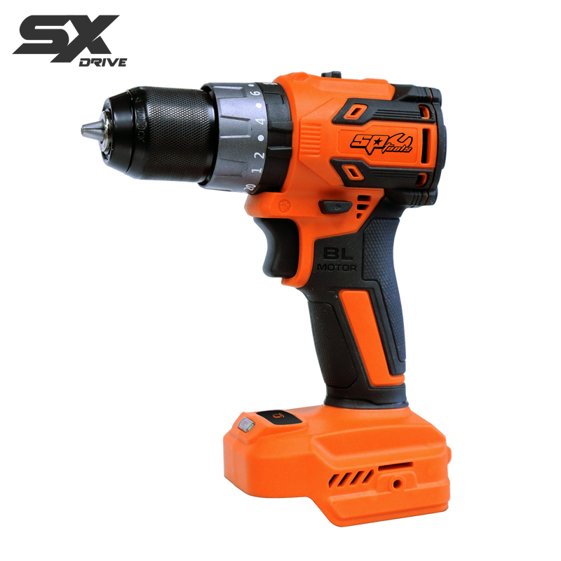 SP Tools 18v 10mm - 3/8" Brushless 2 Speed Hammer Drill Driver Kit - Skin Only - SX Drive