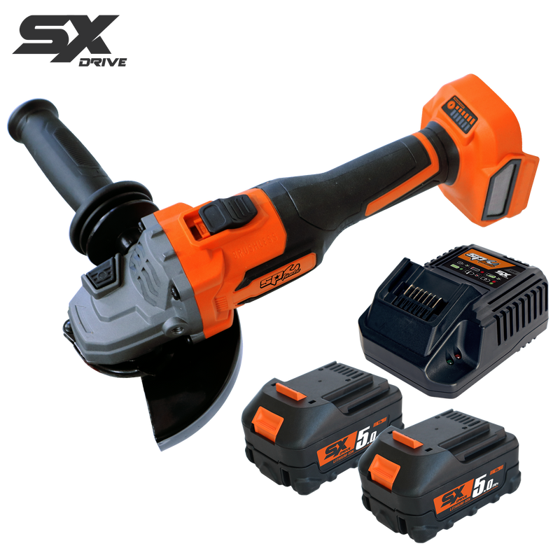 SP Tools Cordless - 18V 5In Brushless Angle Grinder -