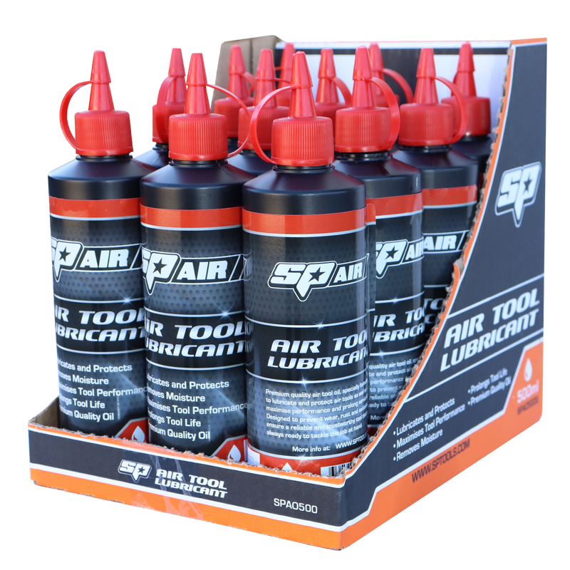 SP Tools Air Tool Lubricant - Carton of 12 x 500ml Bottles
