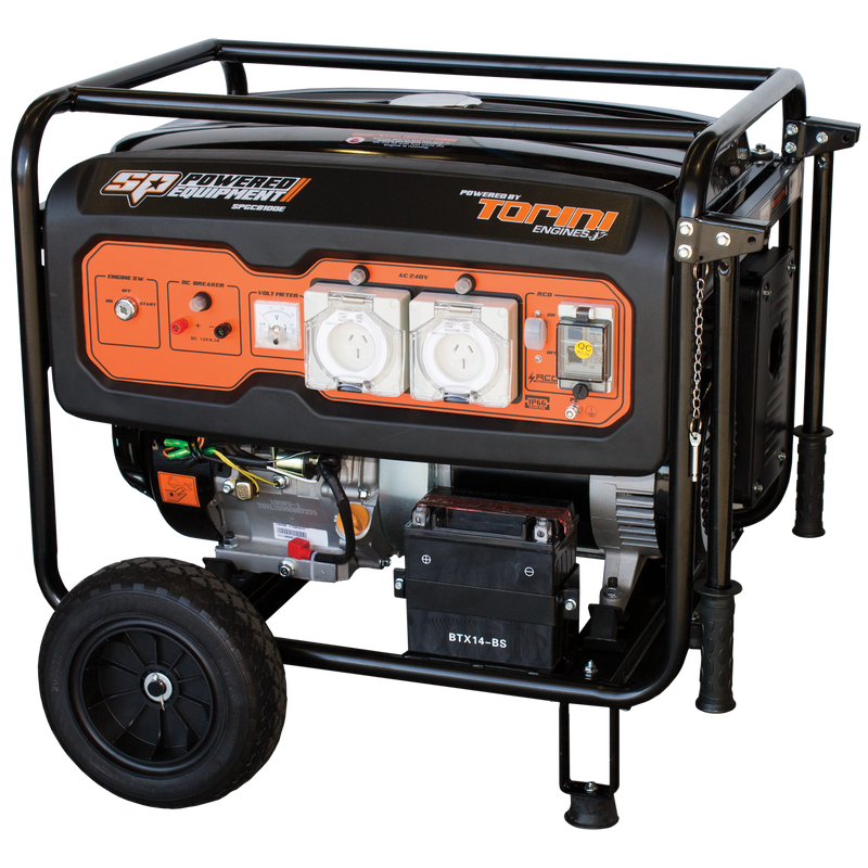 SP Tools Generator - 8.1Kva Construction Series SPGC8100E