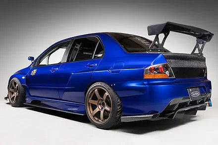 Andro Motorsports 3PC Carbon Fiber Rear Diffuser VS V2 (EVO 9 06-07) — fits Mitsubishi Evo 9