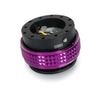 NRG Quick Release 2.1 Pyramid Series - Black Body/Purple Pyramid Ring