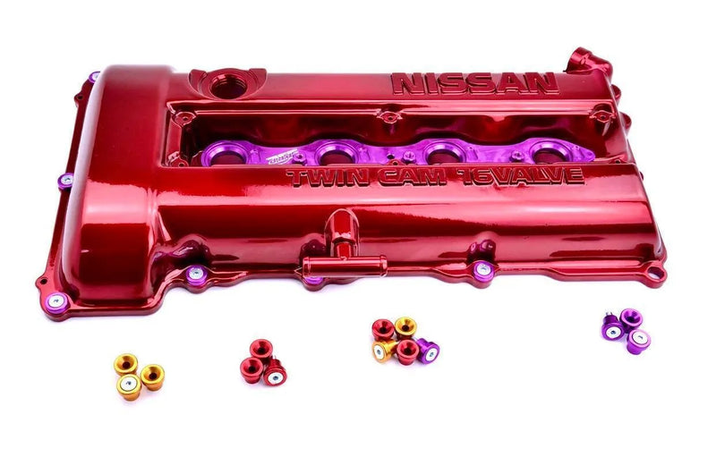 Platinum Racing Products Rocker Cover Dress Up Bolt Kit to suit Nissan SR20 / P11 / P12 Blue