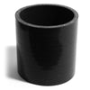 Saas Silicone Straight Hose 76 x 76 x 76mm Black SSH767676