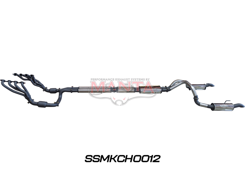 Manta Performance Extractors, Cats and Twin 3in Cat Back (Silverado 1500 ZR2 6.2L V8 Full Exhaust System With) — fi...